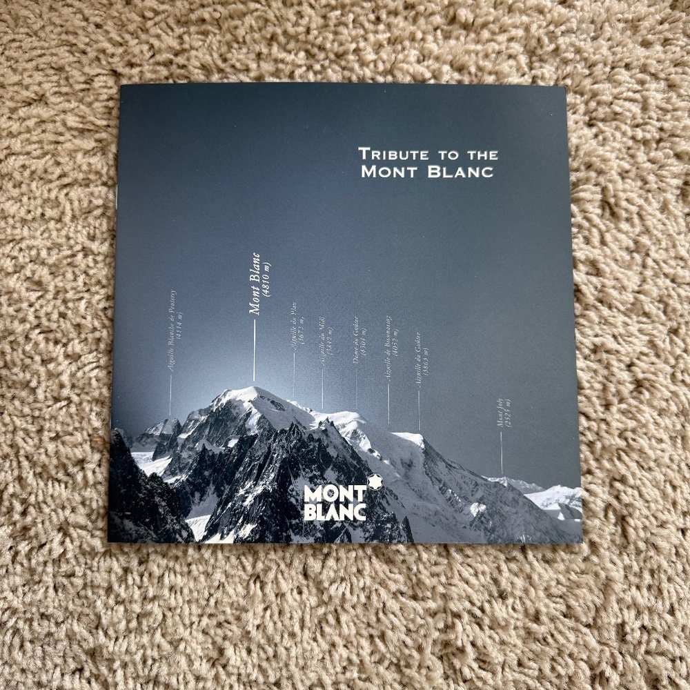 Tribute to the Mont Blanc Book